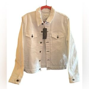 Rag & Bone White Denim Jacket Men’s Large NWT Trucker Jean Jacket